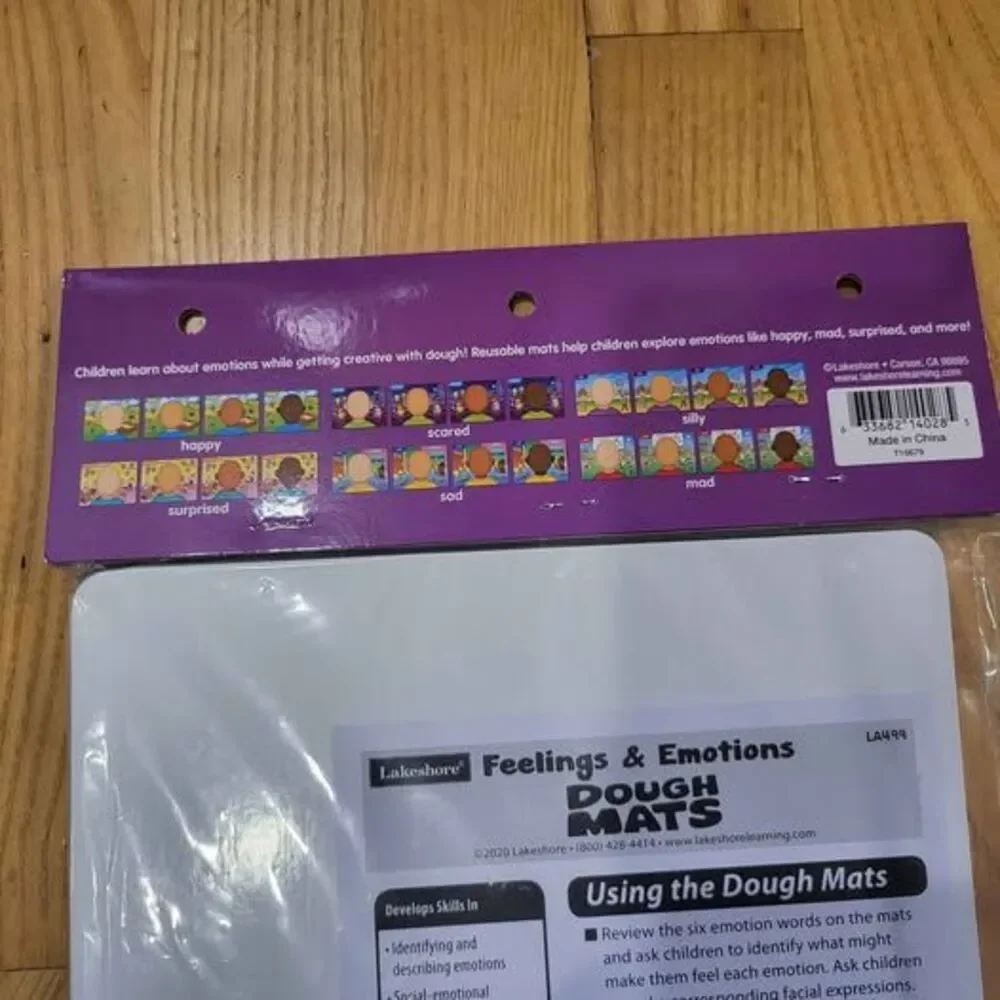 Lakeshore Feelings & Emotions Dough Mats set 24 mats modeling facial expressions